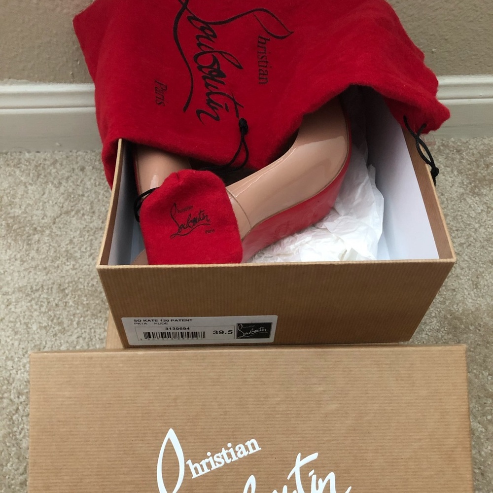 Women's Christian Louboutin So Kate Nude 39.5